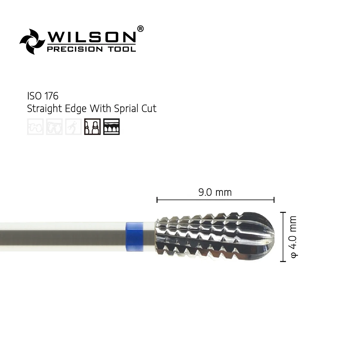 5001203 Nail Bit Factory Direct Sales Domed End Tungsten Carbide Dental Low-Speed Bur for Dental Laboratory/Dental Polishing