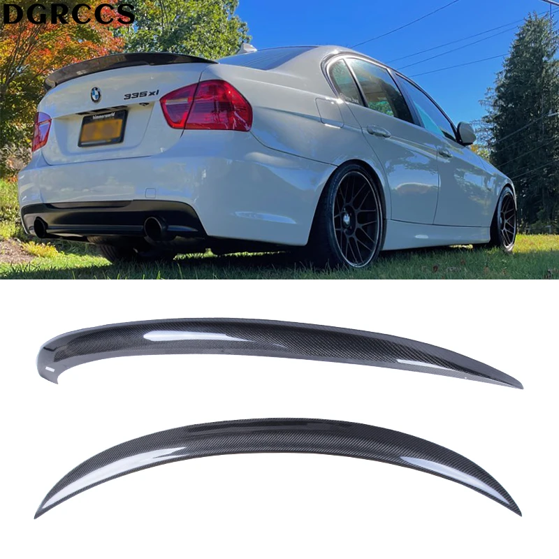 For BMW 3 Series E90 4Door/E90 M3 P Style Carbon fiber Rear Spoiler Trunk wing 2004-2011 Carbon fiber