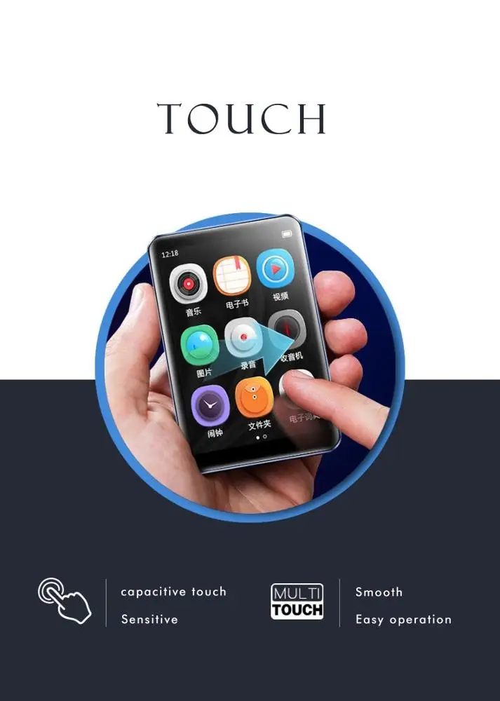 Benjie A36/X5 new 2.4 inch touch screen digital mp3 player hot video player