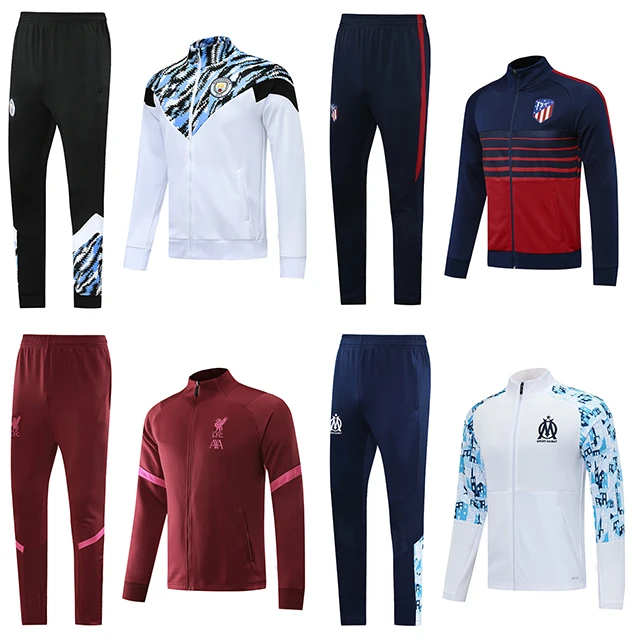 Custom sports running soccer jackets tracksuit football man soccer tracksuits for men