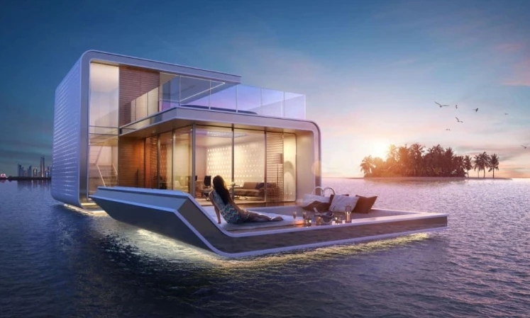 Luxury Floating Hotel Glamping Pod Prefabricated Luxury Container Houses for Tourism Movable Luxury Villas and Homes