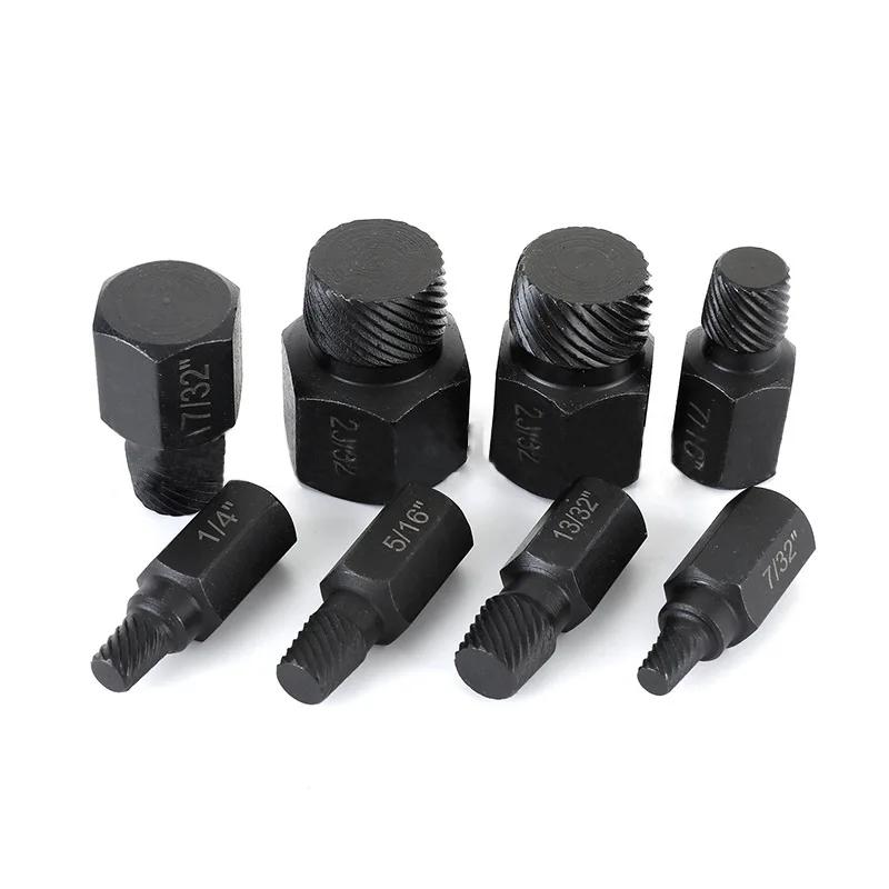 25pieces Broken Bolt Extractor Damaged Screw Extractor Remover Set Hex Shank Screw Remover Extractor Removal Tool Kit