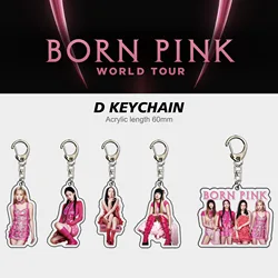 China Supplier Professional Custom Acrylic Charm High Quality Black Pink Kpop Keychain Bts Keychain Kpop Acrylic Keychain Kpop