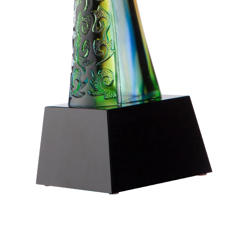 Jadevertu liuli Vicennial Leader award trophy for Twentieth 20th Anniversary trophy custom