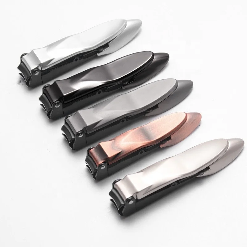 
Nail Clipper with Collection Tray Nail Cutter Sharp Toenail Clippers with Nail File 