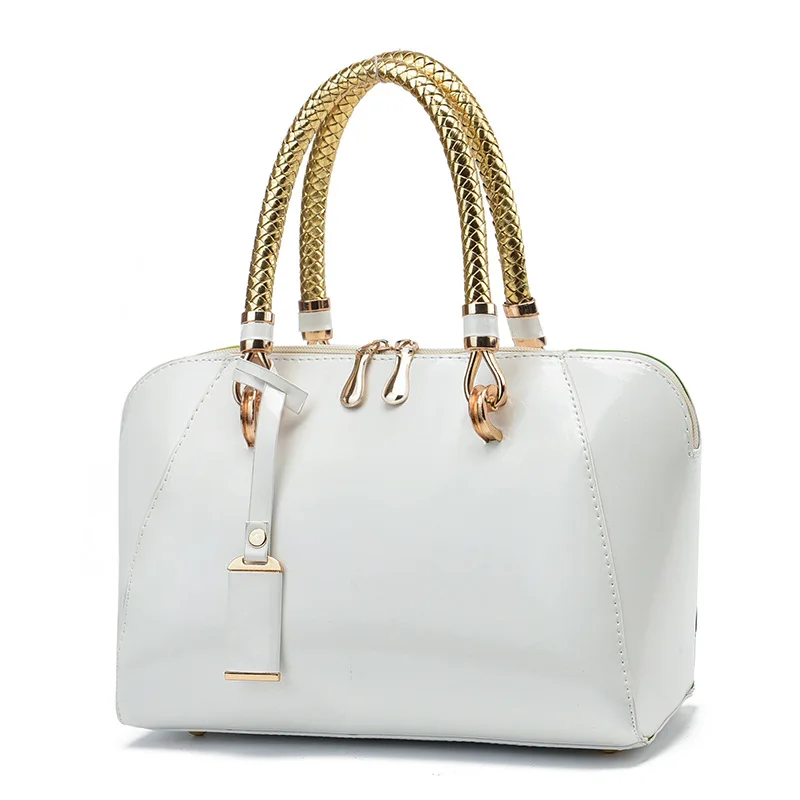 New arrival fashion women handbag large capacity ladies hand bag wholesale patent leather bags