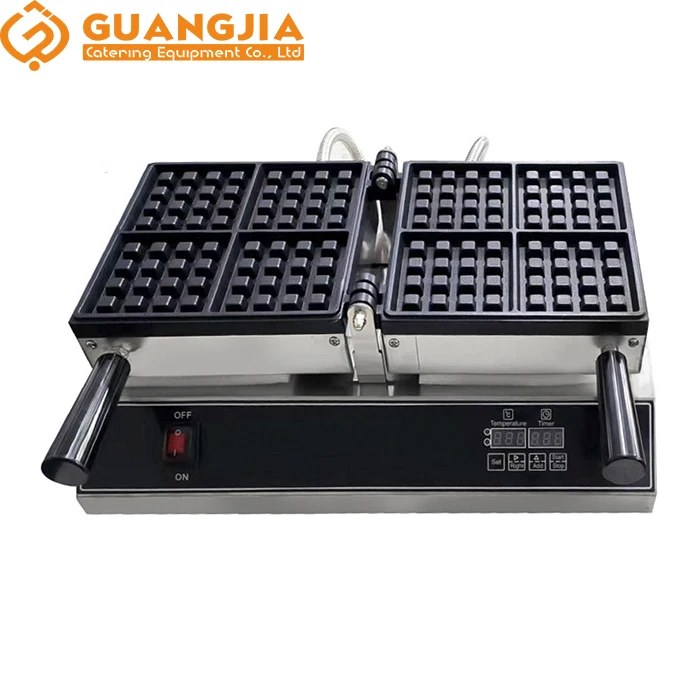 Hot Sale Commercial Automatic Four Slice Square Waffle Machine for Home and Hotels 220V Snack Machines New and Used Available