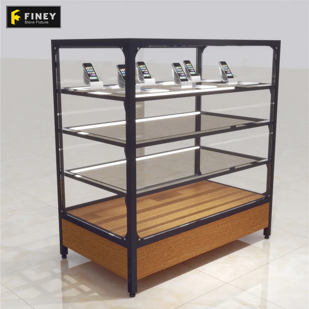 Стеклянные витрины для мобильного телефона на заказ киоск хорошего качества торгового центра розничного