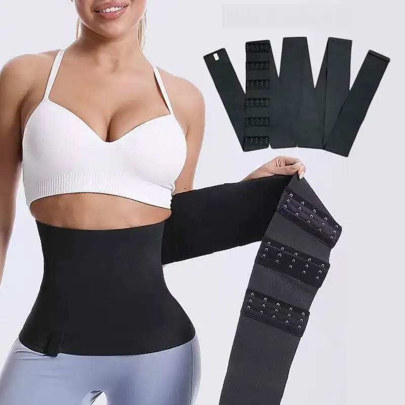 Waist Trainer For Women Lower Belly Fat Tummy Control Shapewear Postpartum Plus Size Fajas Corset Wrap Waist Flat Band
