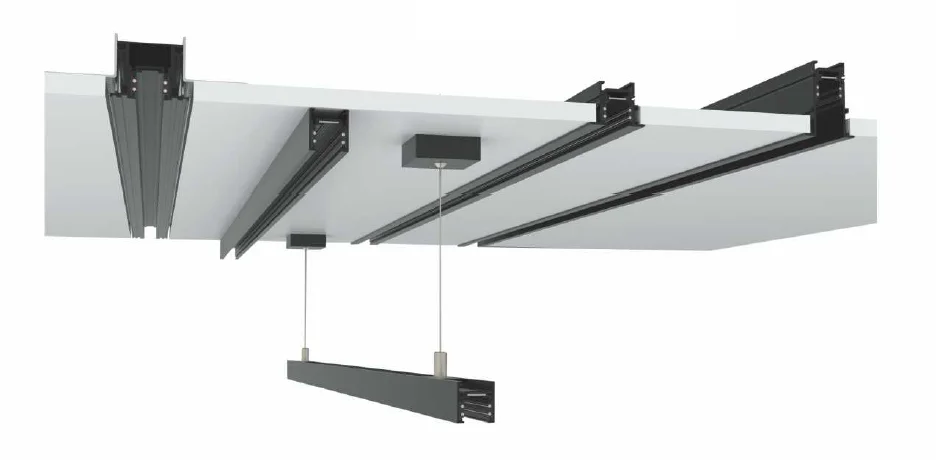 48V DC surface mounted magnetic linear track lights