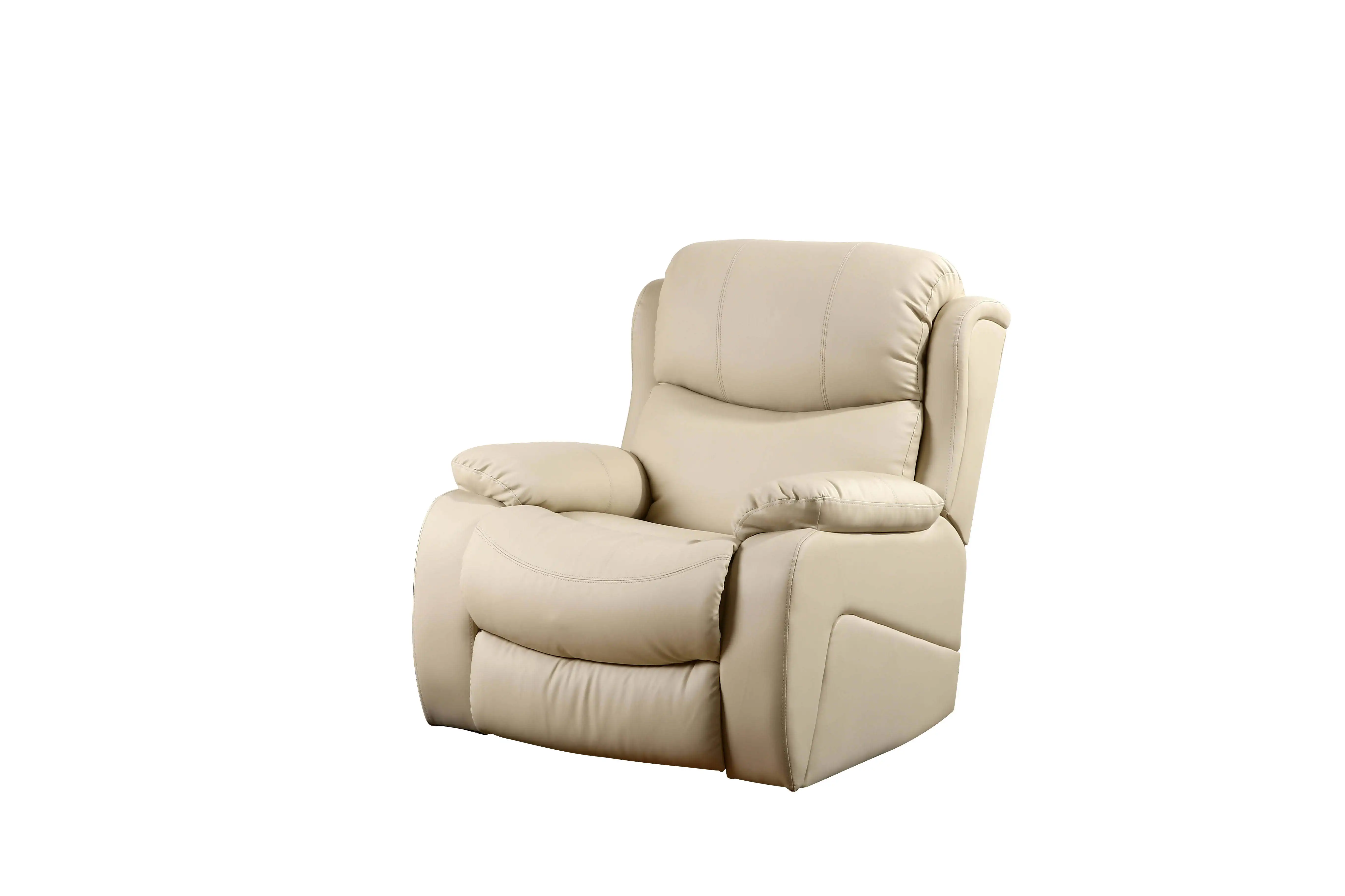 Modern Leather Sofa Home Theater Living Room Set Glider Pushback Living Room Factory Hot-Selling Pu Pushback Recliner Chair