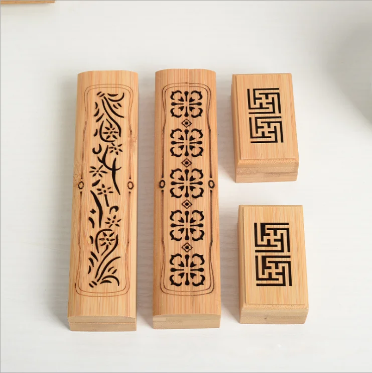 Factory custom rectangular Arabic mini bamboo burner incense box