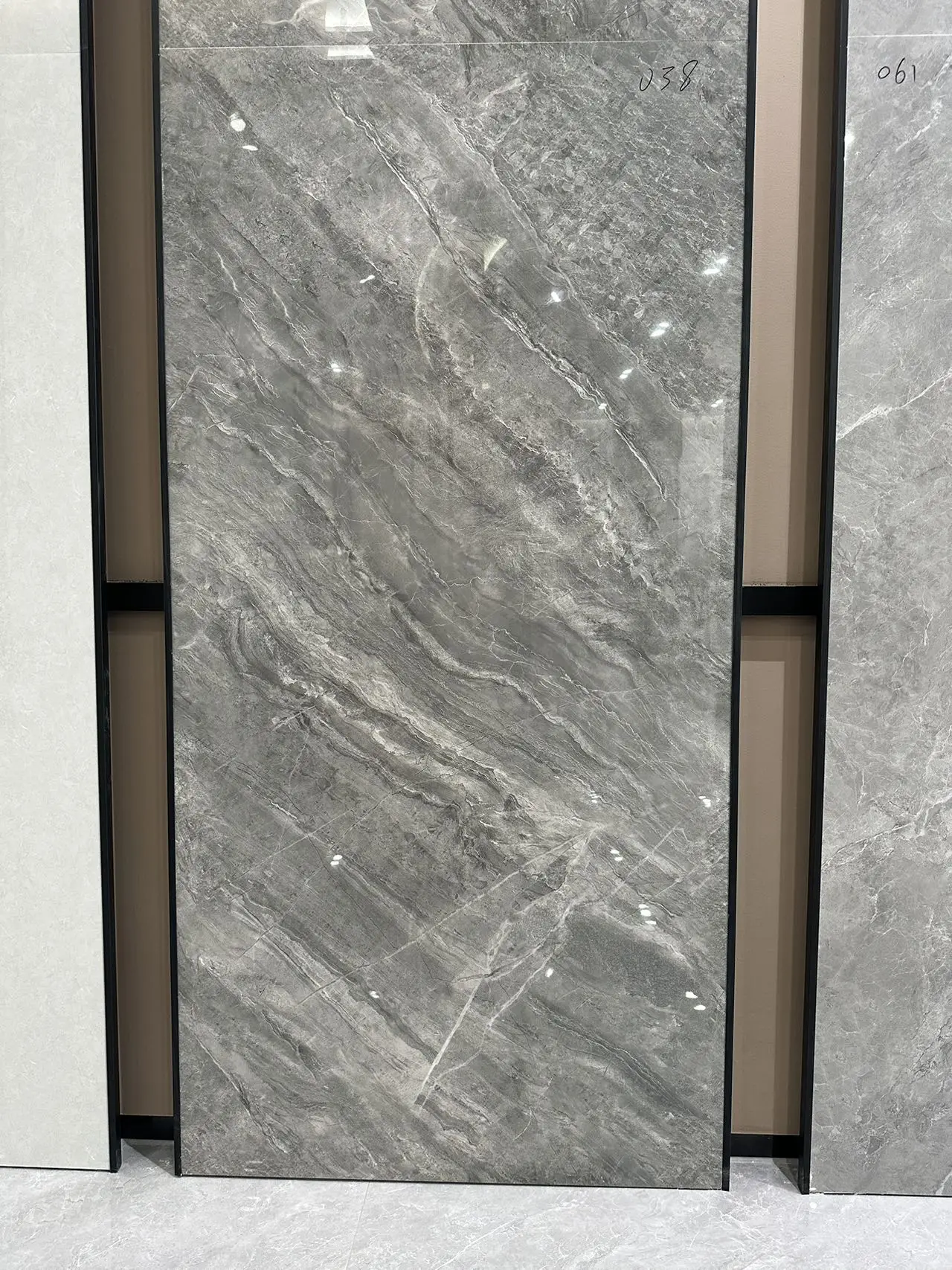 750x1500 мм 11 толщина серый мрамор полированный глазурованный керамогранит JM758248F