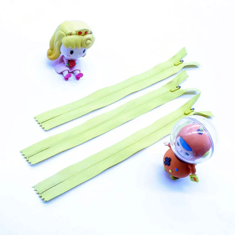 3# 4# Factory Price High Quality Custom made Zipper Pull Colorful Tape Invisible Zipper