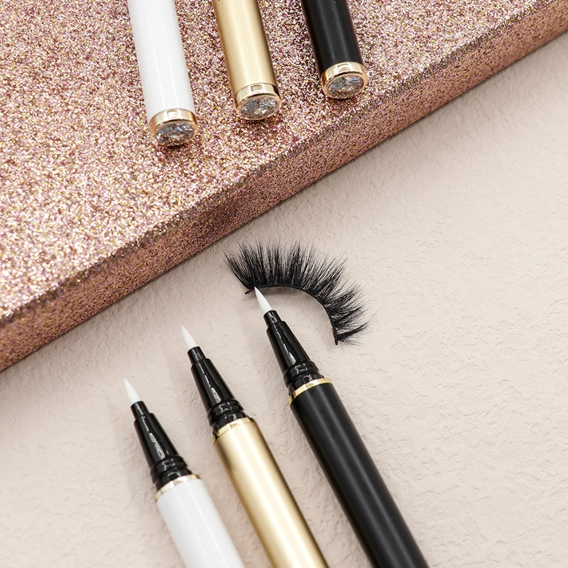 Thamel Lashes Top Quality Metal Tube Long Lasting Private Label 2 In 1 Adhesive Waterproof Magnetic Eyeliner Pencil