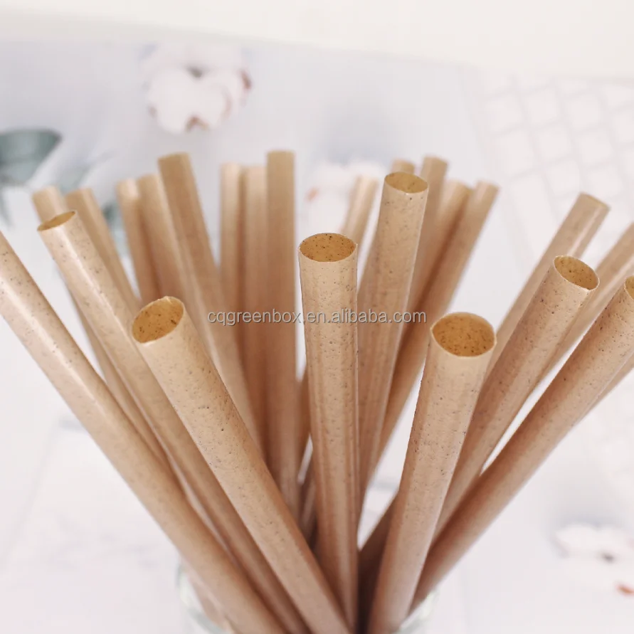 New product eco friendly long straw cocktail straws coffee grounds drinking straws