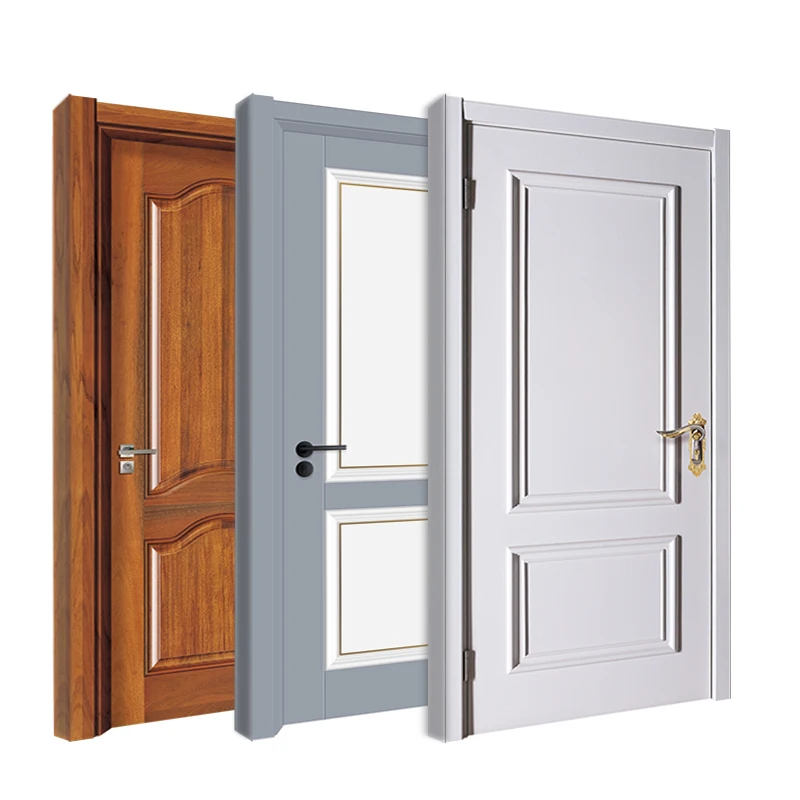 
Turkey Style Apartment PVC Laminated Coated MDF Interior WPC Door 