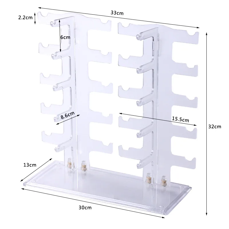 10 pairs eyewear floor standing display acrylic retail sunglasses display rack stand