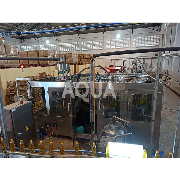 Automatic Oil Filling Machines For Edible Oil / Sunflower Oil Plant