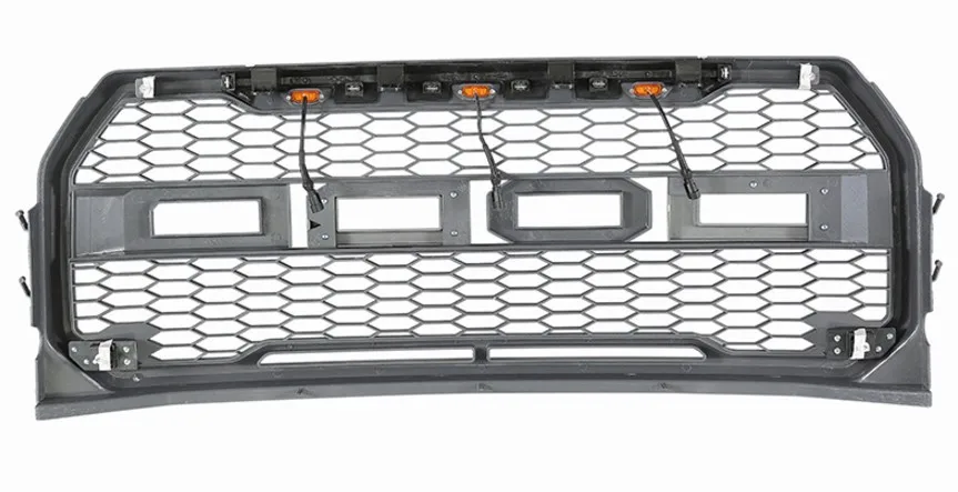  15-17 Offroad 4X4 Front Bumper Upper Mesh Grille for F150 Grill LED