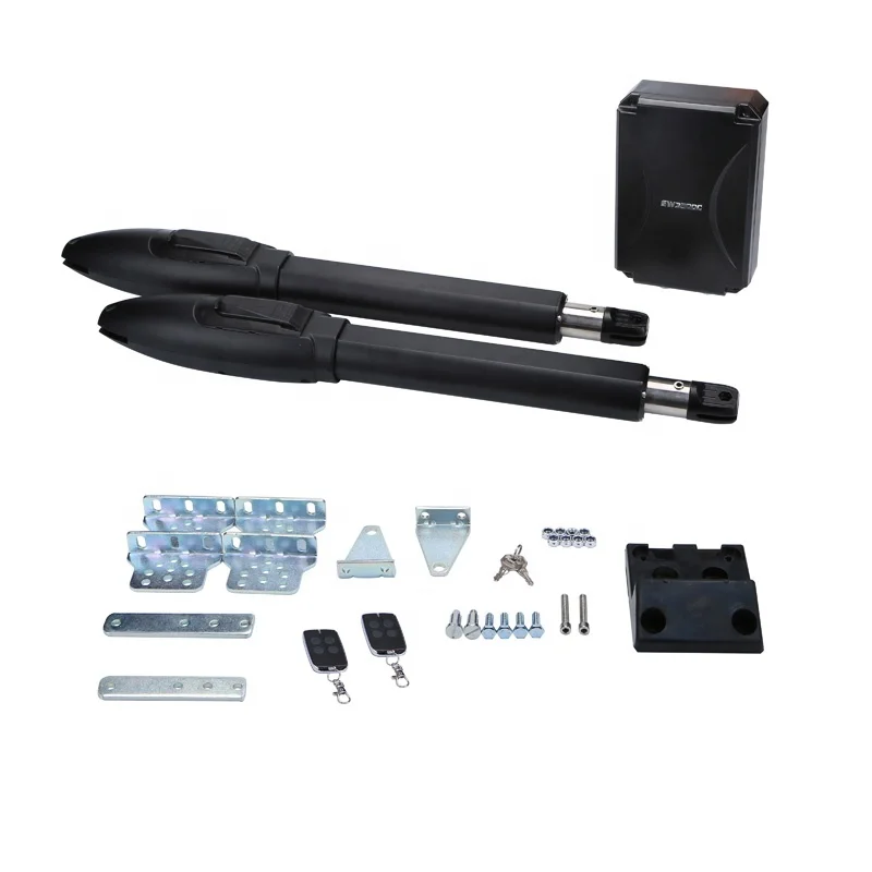 Factory price 24V DC 300kg Wifi automatic gate opener double swing solar auto electric gates automatic swing gate opener