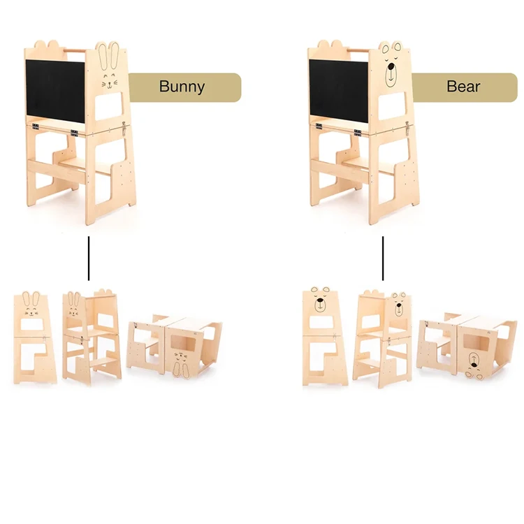 Toddler Kitchen Tower Learning Montessori Tower Kids Step Stool
