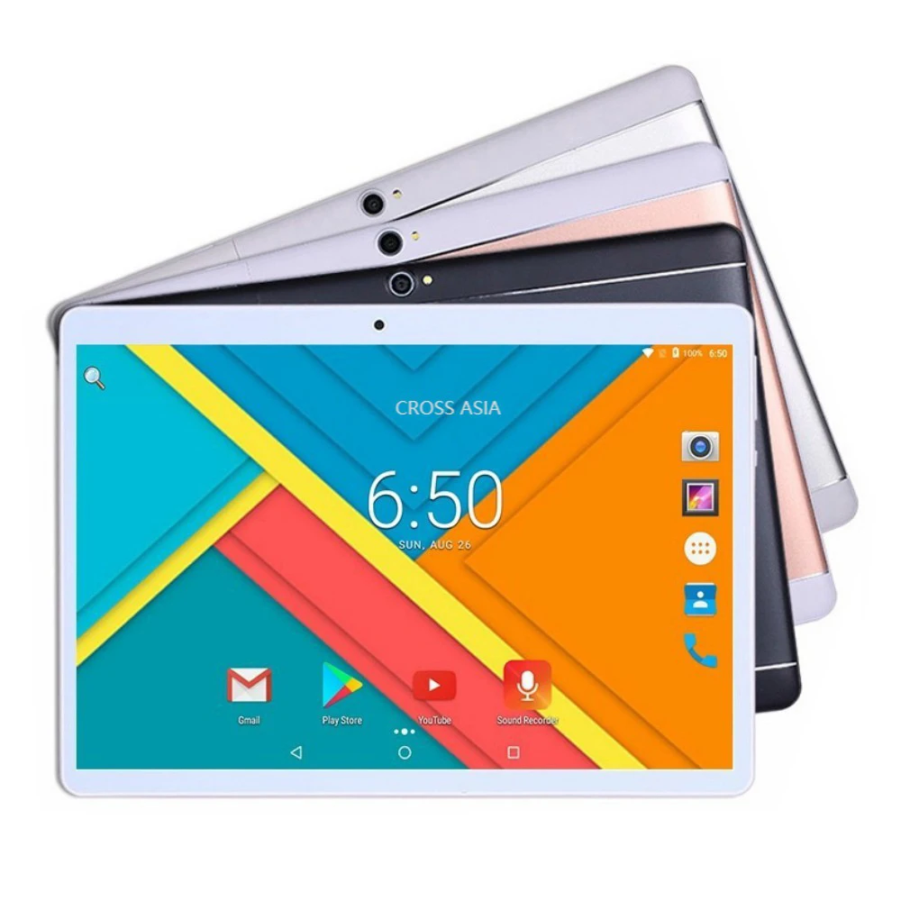 10.1 inches Android 7.0 Tablet 32GB ROM Quad-Core 2GB RAM IPS Phone Call Tab Wifi GPS BT Dual Camera 3G LTE Tablet