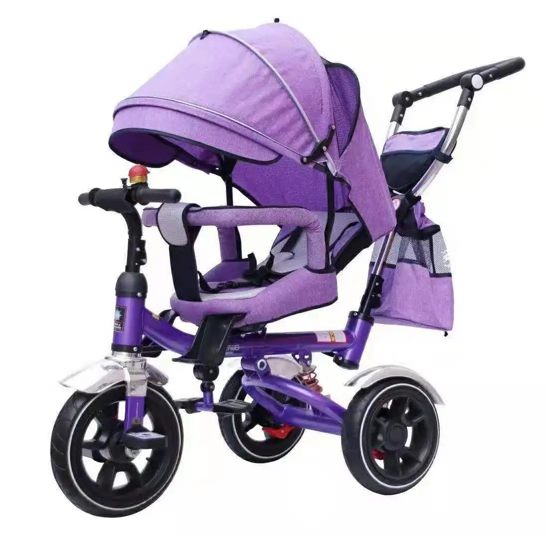 China manufacturing tricycle for kids rosado 3 in 1 360 degree rotation for 10 months to 3 year old