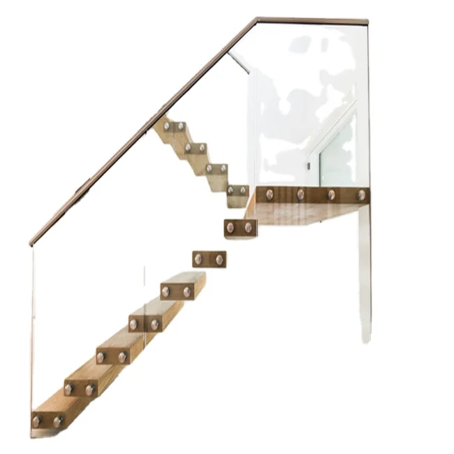 Prima iron spiral wooden luxury villa stair Steel Telescopic Electric Remote Attic Stairs Steel Folding Ladder Floating Stairs
