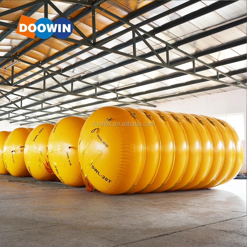 Marine Salvage and Rescue Boat Plastic Inflatable Pontoon Totally Enclosed Lift Bags For ship