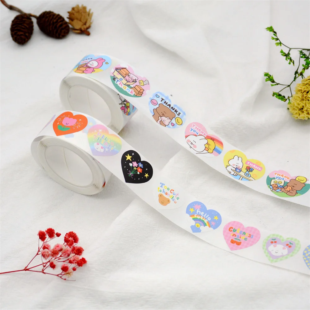 Korean/Japanese Kiss Cut Washi Sticker Roll Sticker Masking Tape