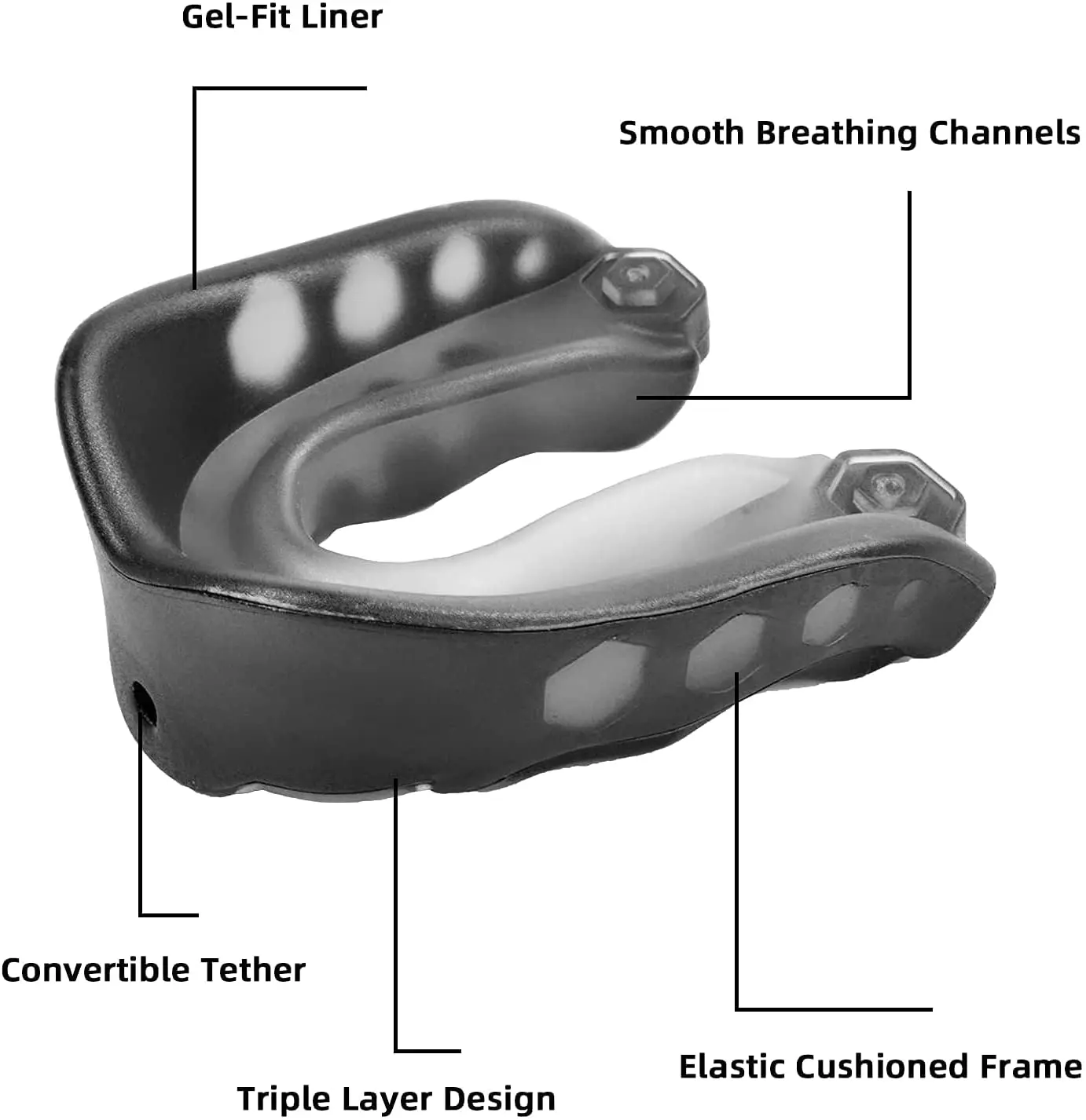 Custom Football Mouthguard Youth Sports Mouth Guard for Rugby Hockey Boxing MMA Basketball