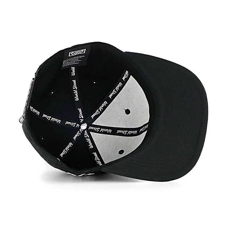 Wholesale snapback hats custom men snapbacks china mens all black hat