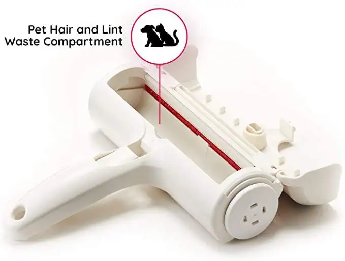 2-Way  Reusable Pet Hair Remover Roller Lint Remove Brush Dog Cat Hair Clothes Carpet Cleaning Brush Fuzz Shaver