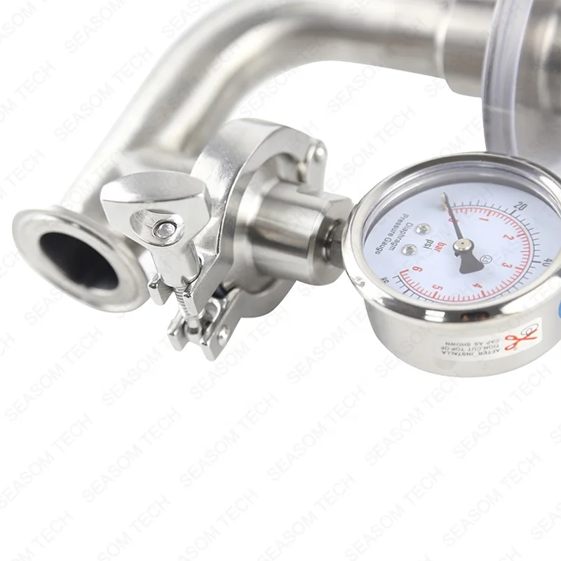 stainless steel beer brew brewery DN32 triclamp tri clamp spunding valve