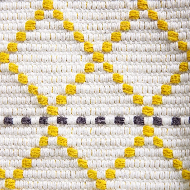 
Top Quality Wholesale White Casual Outdoor Comfortable Bohemian Kilim Woven Floor Pouf Ottoman cover 