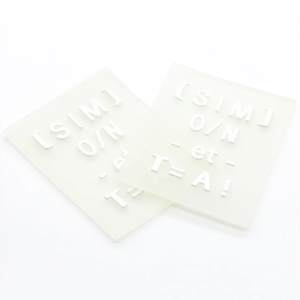 Heat Press Label Printing 3D Colorful Embossed main label Rubber silicone badge 3d logo Heat Transfer branding labels