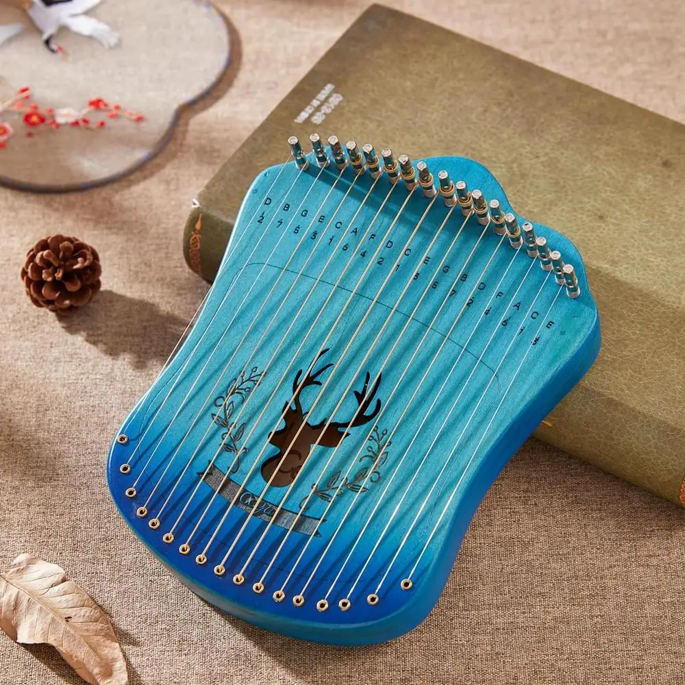 cega wholesale strings musical instrument 17 strings harpika on sale