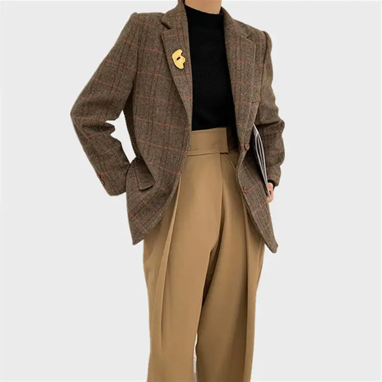 Wholesale Cheap Wool Suit Autumn And Winter Long Ladies Beautiful Double-sided Wool Suit