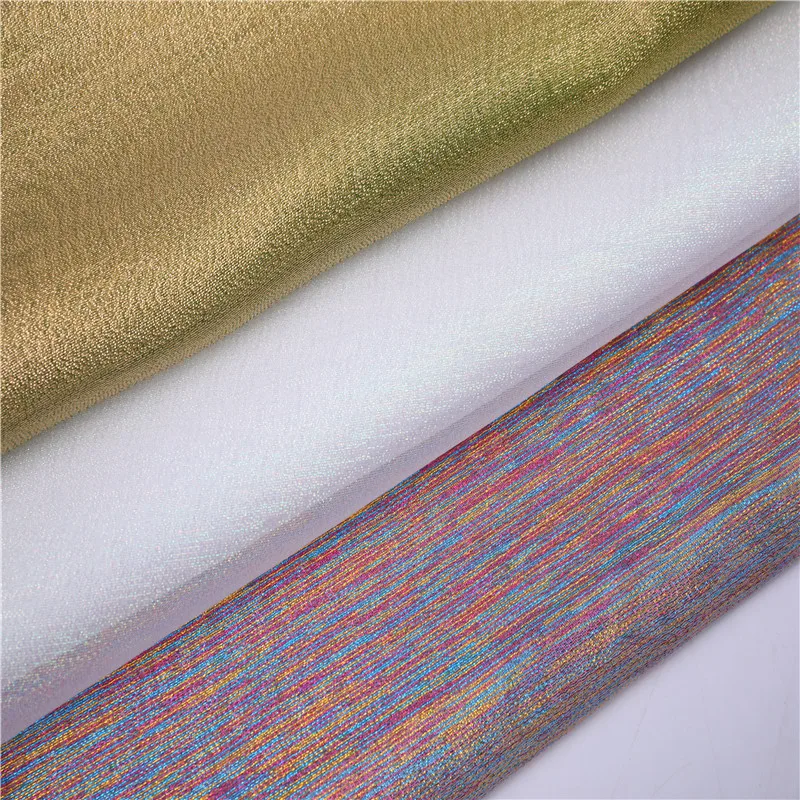 High Quality Soft Metallic Organza Textile Fabric For Party Dress