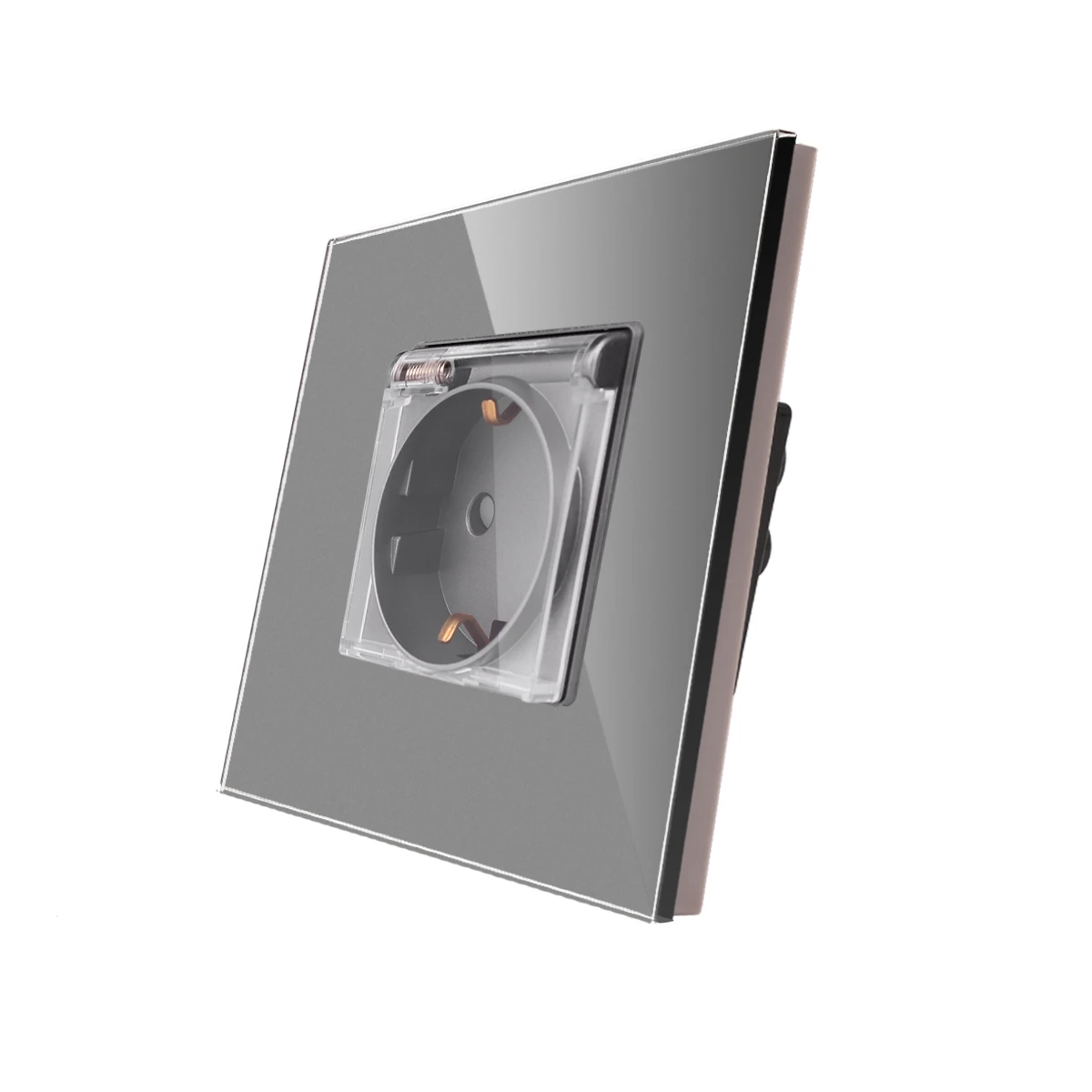 Bingoelec Factory Direct High Quality EU Smart Electrical waterproof 16A germany socket with transparent cover Home Sockets