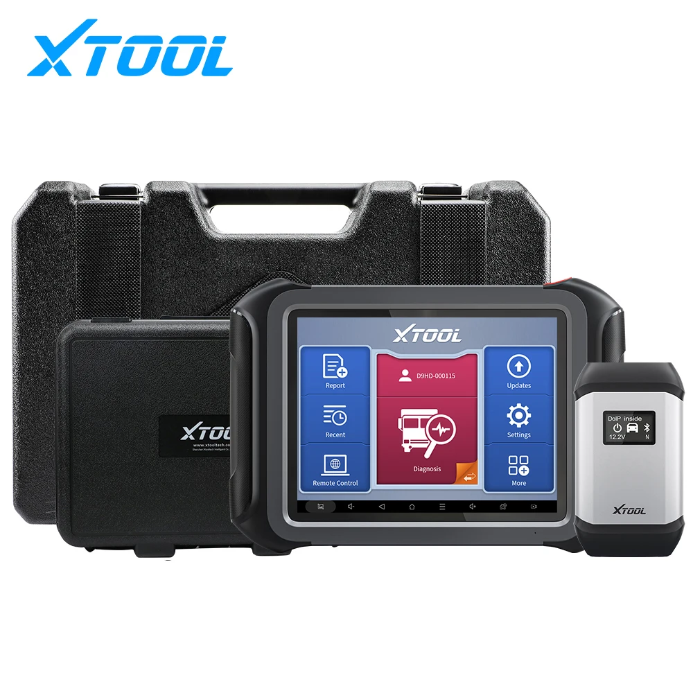 XTOOL D9 HD For Truck 24&12V car and truck original scanner Auto Diagnostic Tool Module Installation 45+ Reset Functions