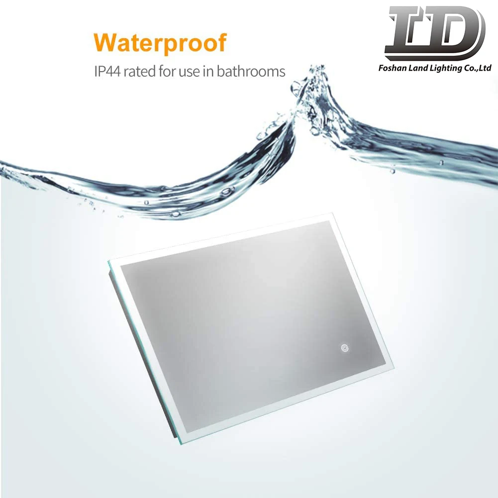 Frameless Custom Decorative Salon Wall Mount Shower Wash Basin Led Bath Mirror