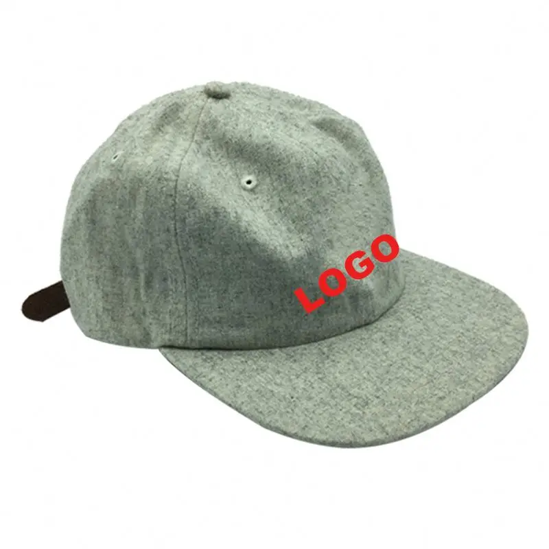 Leather patch logo 5 panel baseball cap custom back strap 5panel and hat