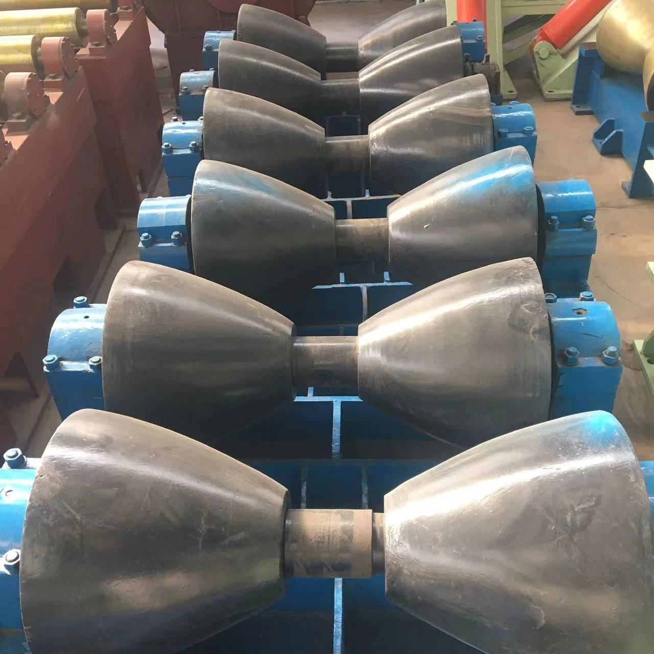 Steel tube conveyor roller / conveyor for steel pipe