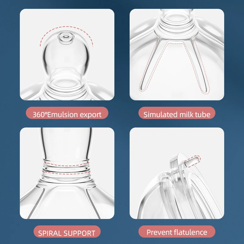 Direct OEM Factory Promotion Hot Sale Baby ProductLuxury Pacifier Silicon Latex Baby Bottle Nipple