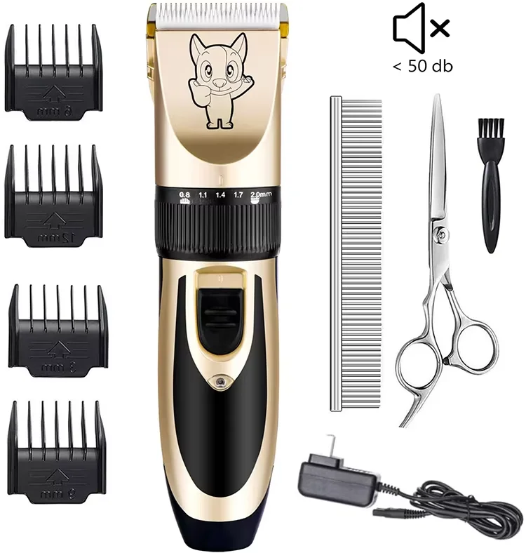 Professional Cordless Cat Dog Pet Hair Clipper Blade Trimmer Shaver Grooming Kit Clippers With Metal Blades For Dog Cat