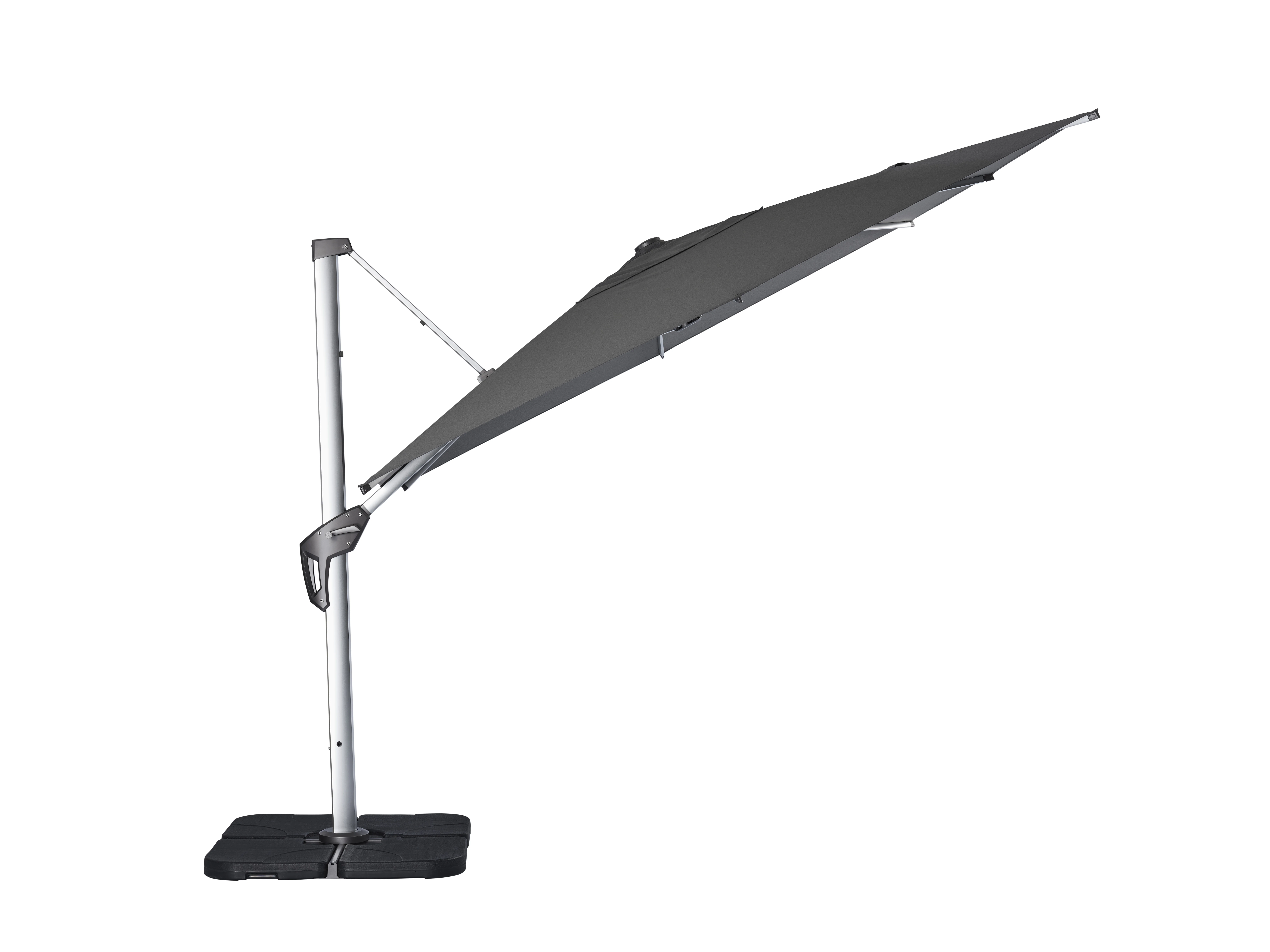 Waterproof Canopy Outdoor Umbrella 11ft Beach Aluminum Cantilever Garden Parasols Patio Umbrellas