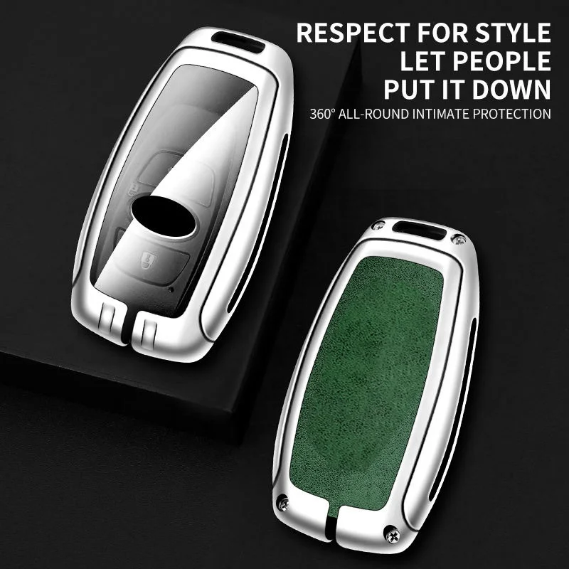 Hot Sale Car Accessories Designer Key Cover Zinc Alloy Leather Smart Three Buttons Car Key Cover For Su Ba Ru Brz Xv Sv Forester