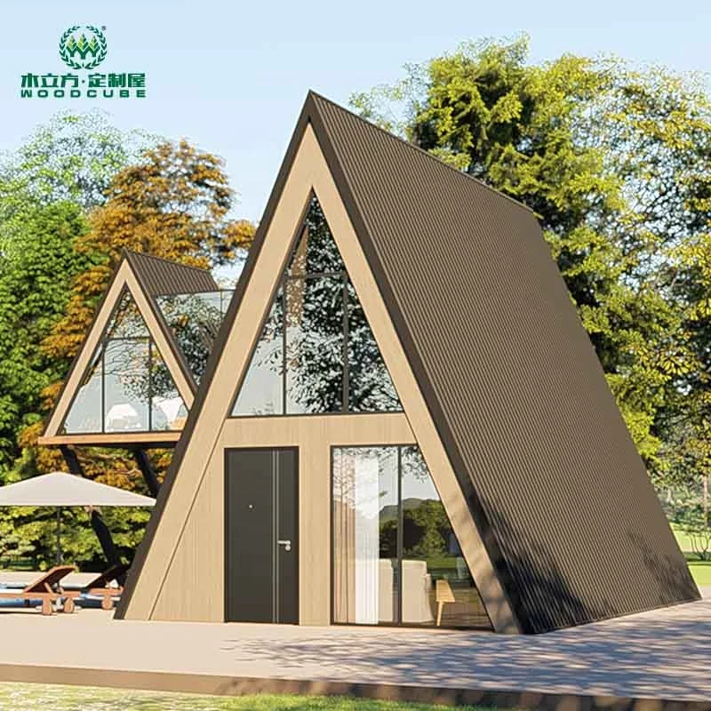 
Popular luxury 2-story prefabricated house light gauge steel villa prefab home 